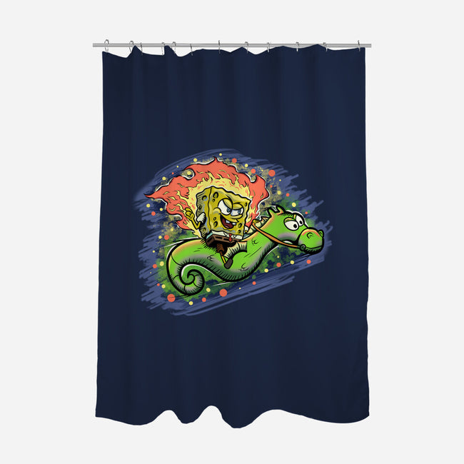 Sponge Rider-None-Polyester-Shower Curtain-nickzzarto