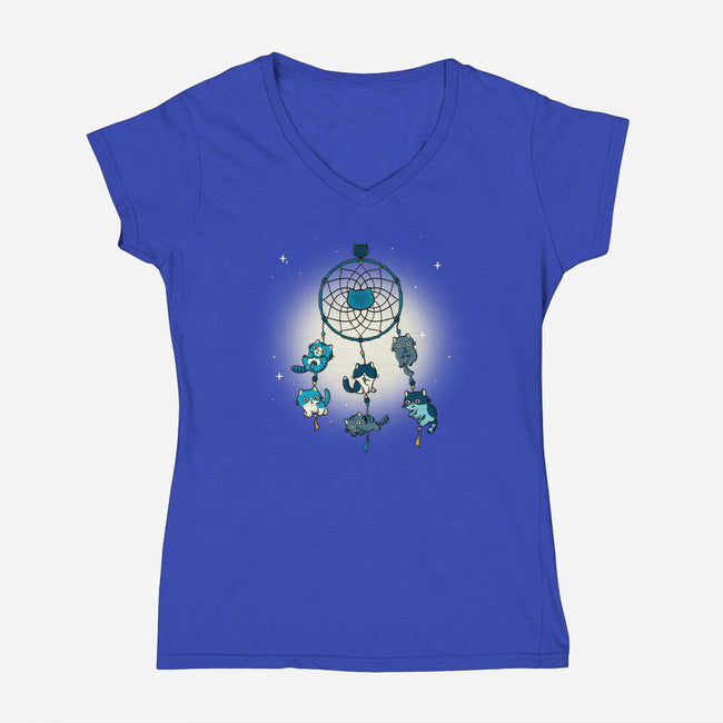 Dreamcatcher-Womens-V-Neck-Tee-Freecheese