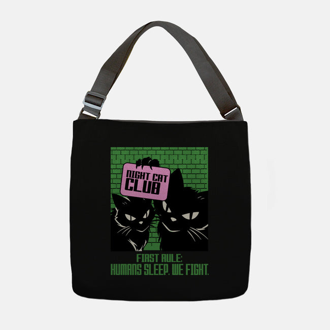 Night Cat Club-None-Adjustable Tote-Bag-fanfabio