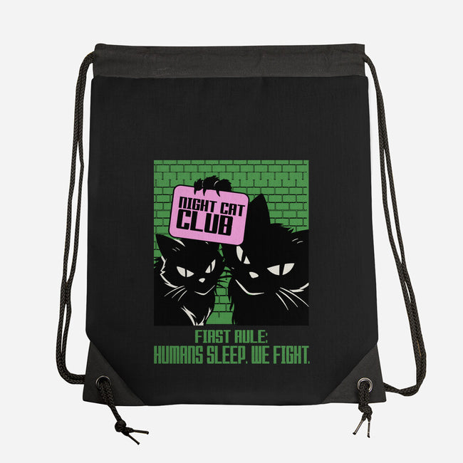 Night Cat Club-None-Drawstring-Bag-fanfabio