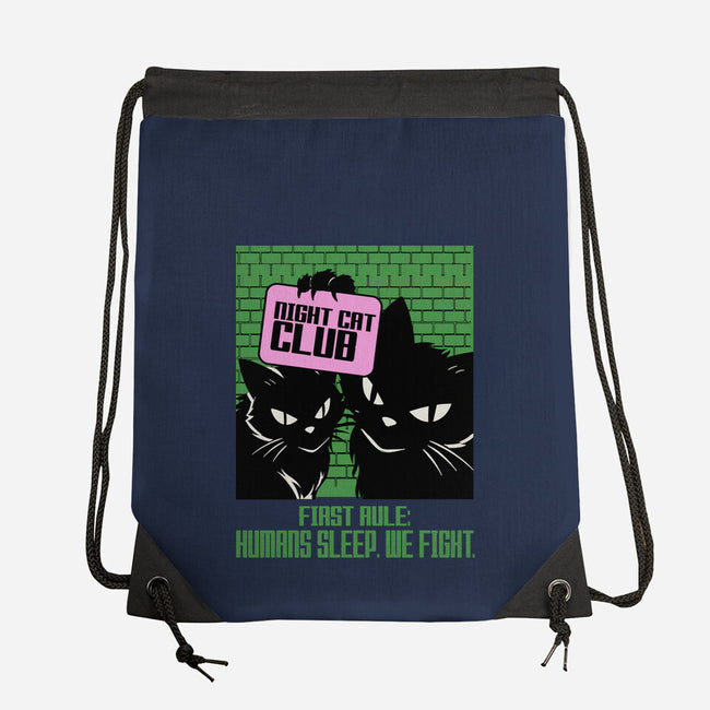 Night Cat Club-None-Drawstring-Bag-fanfabio