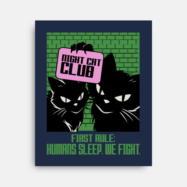 Night Cat Club-None-Stretched-Canvas-fanfabio