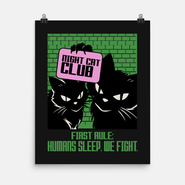 Night Cat Club-None-Matte-Poster-fanfabio