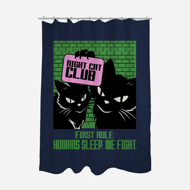 Night Cat Club-None-Polyester-Shower Curtain-fanfabio