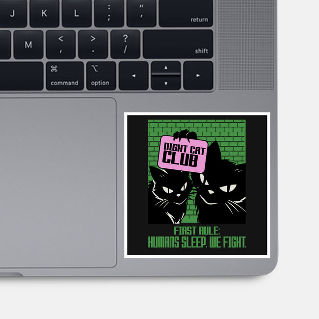 Night Cat Club-None-Glossy-Sticker-fanfabio