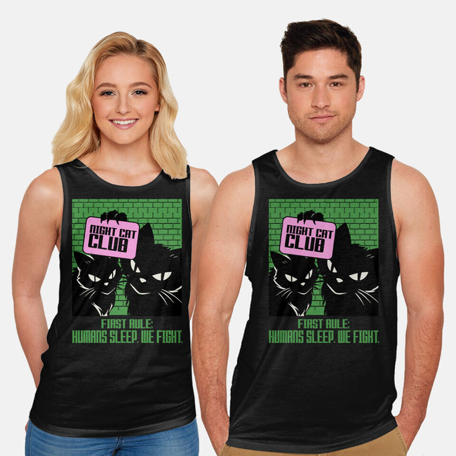 Night Cat Club-Unisex-Basic-Tank-fanfabio