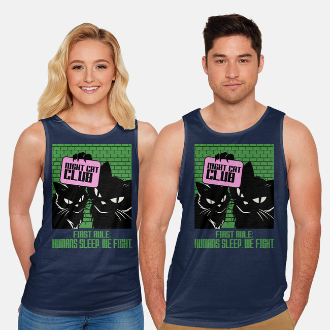 Night Cat Club-Unisex-Basic-Tank-fanfabio