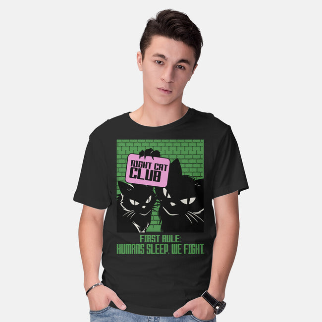 Night Cat Club-Mens-Basic-Tee-fanfabio