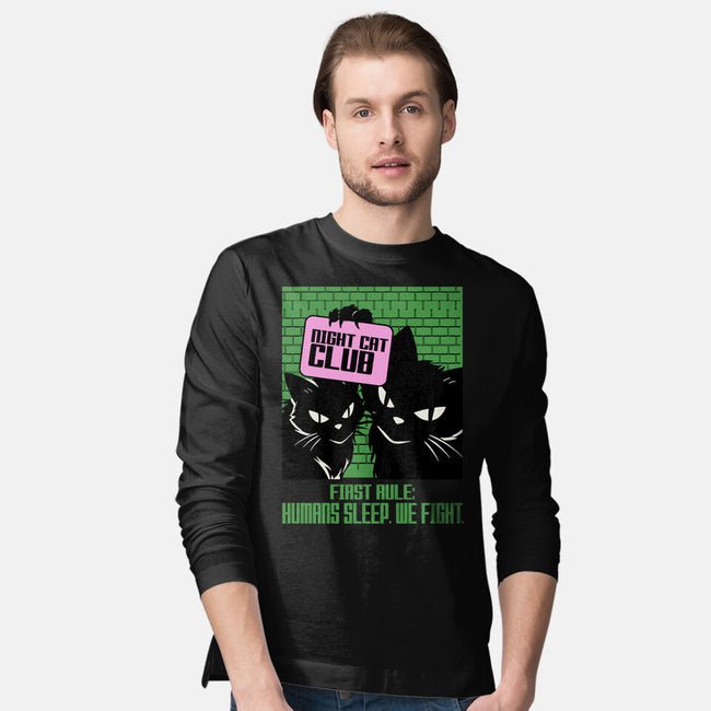 Night Cat Club-Mens-Long Sleeved-Tee-fanfabio