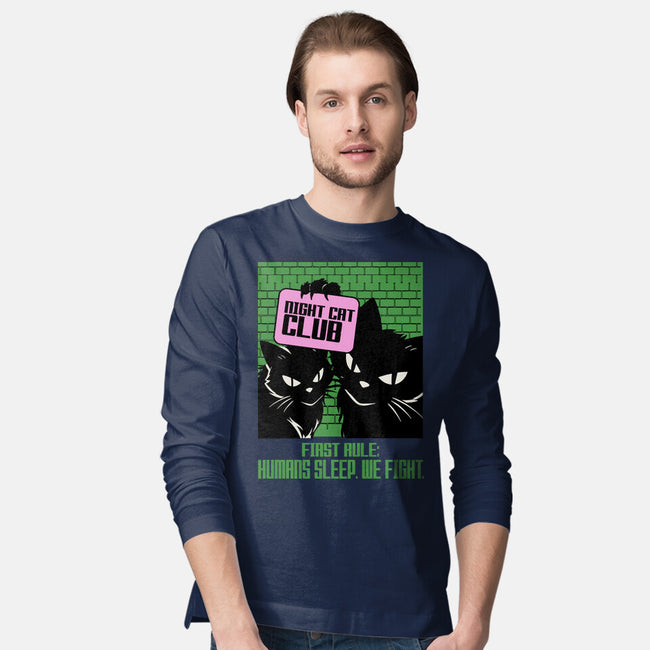 Night Cat Club-Mens-Long Sleeved-Tee-fanfabio