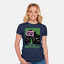 Night Cat Club-Womens-Fitted-Tee-fanfabio