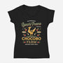 Gysahl Greens Emblem Vintage-Womens-V-Neck-Tee-LAGELANTEE