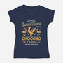 Gysahl Greens Emblem Vintage-Womens-V-Neck-Tee-LAGELANTEE