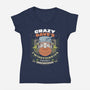 Crazy Dave Fertilizer Vintage-Womens-V-Neck-Tee-LAGELANTEE