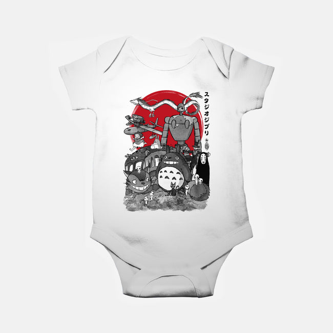 The Fantastic World Of Hayao-Baby-Basic-Onesie-DrMonekers