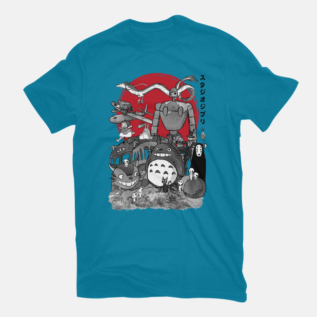 The Fantastic World Of Hayao-Womens-Fitted-Tee-DrMonekers