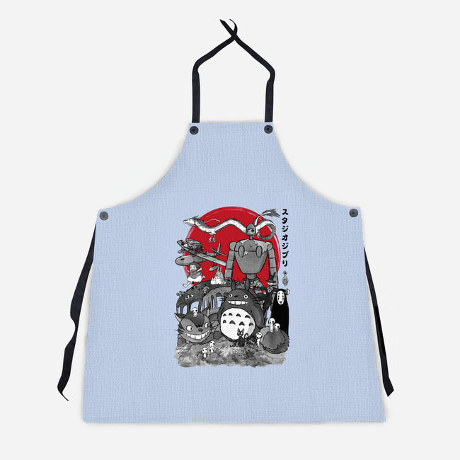 The Fantastic World Of Hayao-Unisex-Kitchen-Apron-DrMonekers