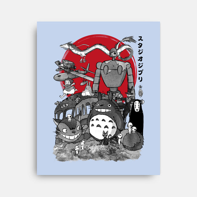 The Fantastic World Of Hayao-None-Stretched-Canvas-DrMonekers