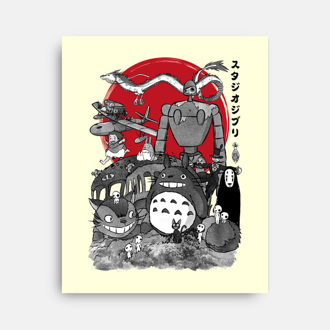 The Fantastic World Of Hayao-None-Stretched-Canvas-DrMonekers