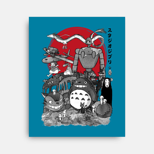 The Fantastic World Of Hayao-None-Stretched-Canvas-DrMonekers