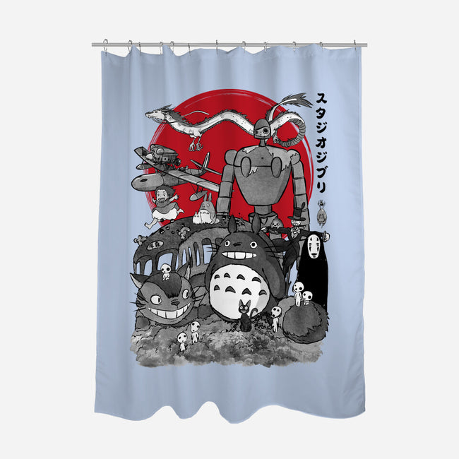 The Fantastic World Of Hayao-None-Polyester-Shower Curtain-DrMonekers