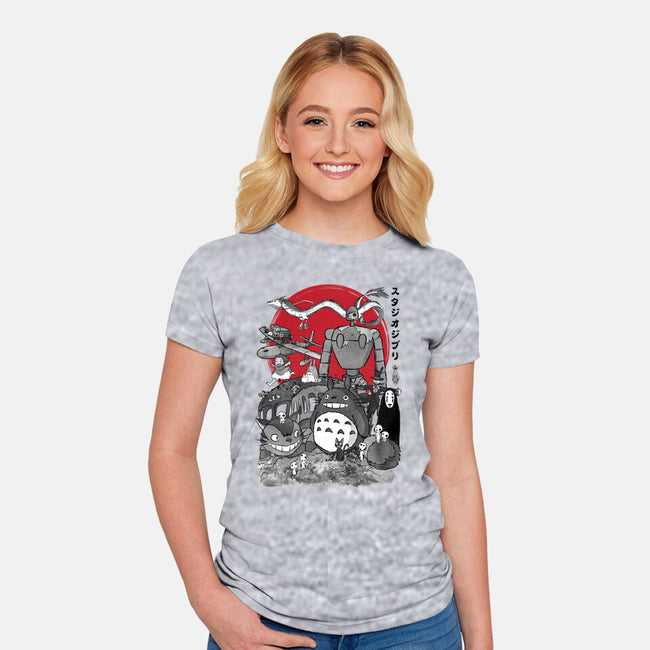 The Fantastic World Of Hayao-Womens-Fitted-Tee-DrMonekers