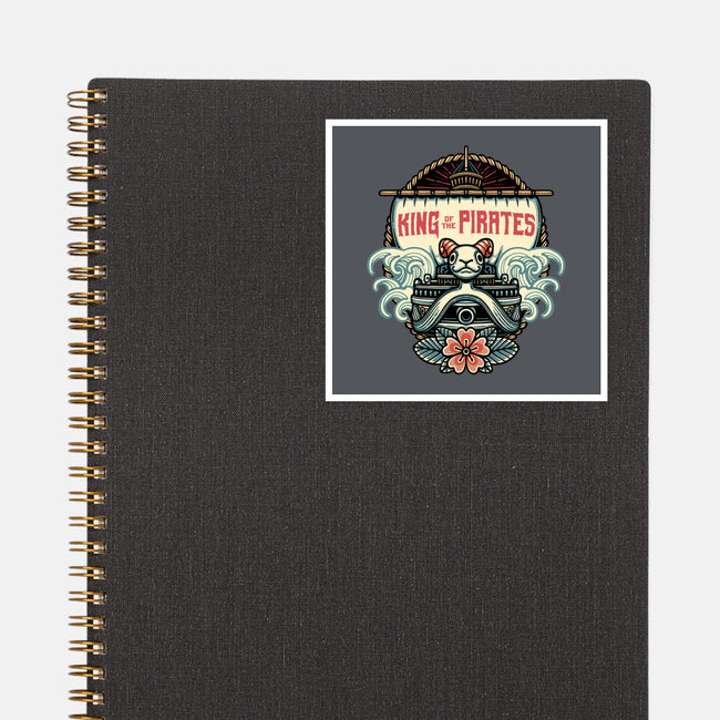 King Of The Pirates Insignia-None-Glossy-Sticker-glitchygorilla