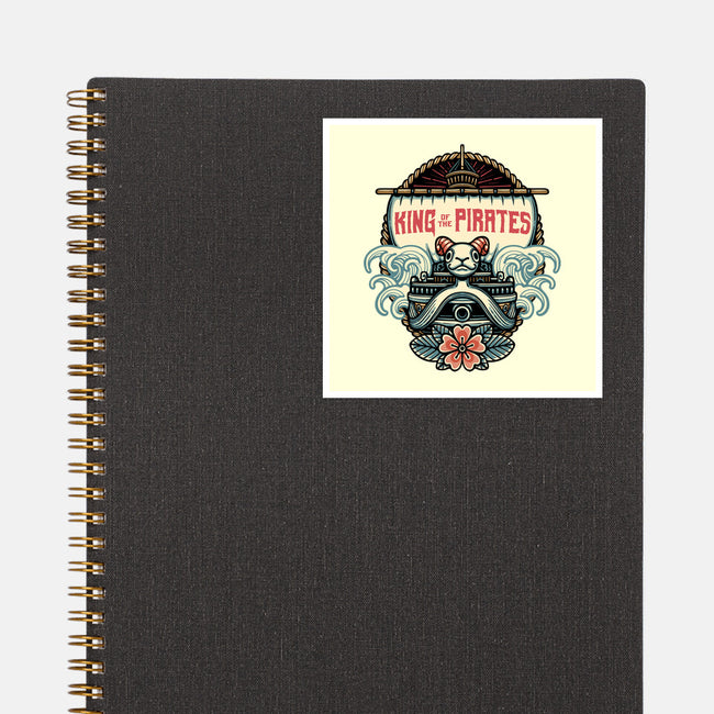 King Of The Pirates Insignia-None-Glossy-Sticker-glitchygorilla