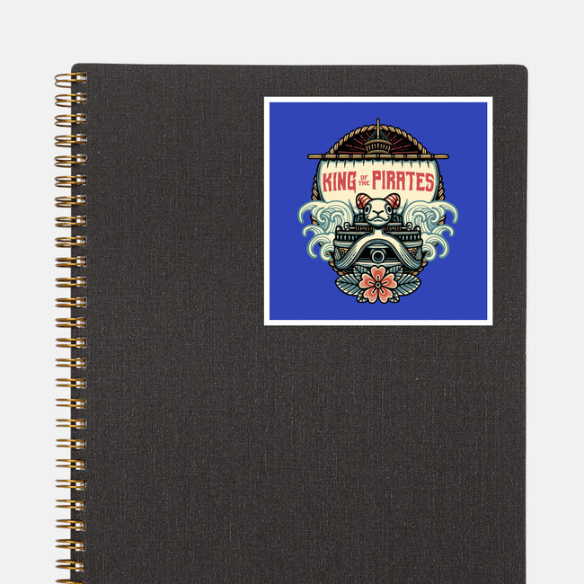 King Of The Pirates Insignia-None-Glossy-Sticker-glitchygorilla