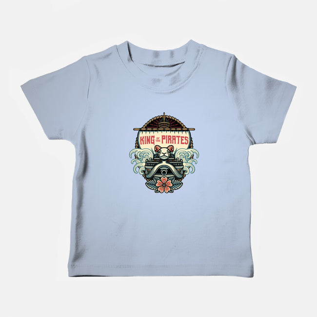 King Of The Pirates Insignia-Baby-Basic-Tee-glitchygorilla