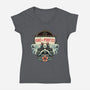 King Of The Pirates Insignia-Womens-V-Neck-Tee-glitchygorilla