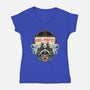 King Of The Pirates Insignia-Womens-V-Neck-Tee-glitchygorilla