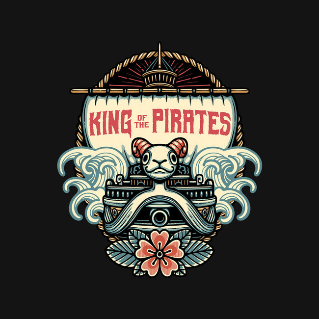 King Of The Pirates Insignia-None-Fleece-Blanket-glitchygorilla