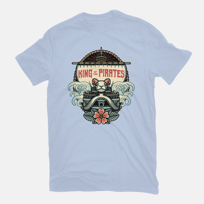 King Of The Pirates Insignia-Womens-Fitted-Tee-glitchygorilla