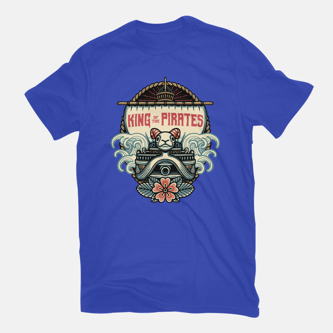 King Of The Pirates Insignia-Womens-Fitted-Tee-glitchygorilla