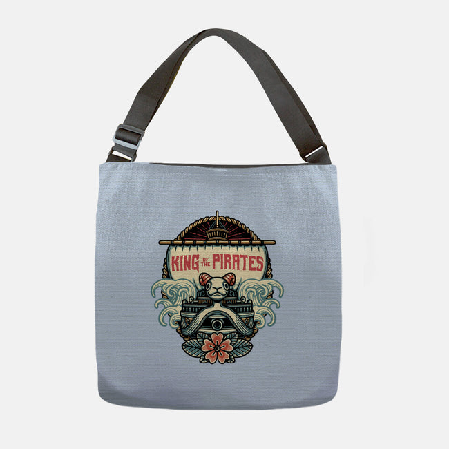 King Of The Pirates Insignia-None-Adjustable Tote-Bag-glitchygorilla
