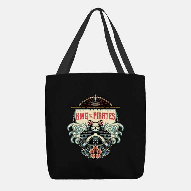 King Of The Pirates Insignia-None-Basic Tote-Bag-glitchygorilla