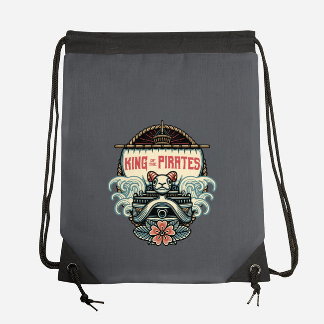 King Of The Pirates Insignia-None-Drawstring-Bag-glitchygorilla