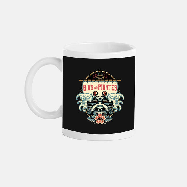King Of The Pirates Insignia-None-Mug-Drinkware-glitchygorilla