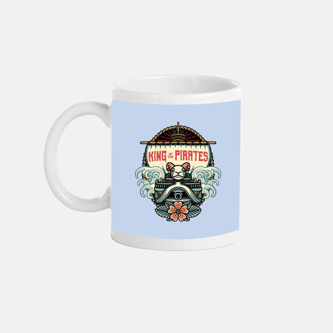 King Of The Pirates Insignia-None-Mug-Drinkware-glitchygorilla