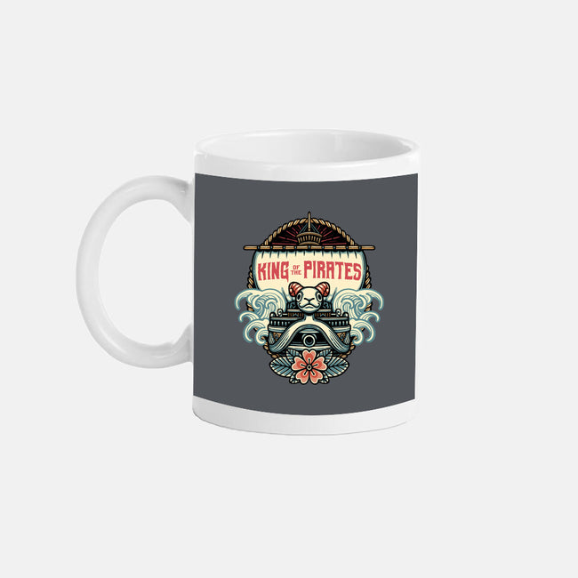 King Of The Pirates Insignia-None-Mug-Drinkware-glitchygorilla