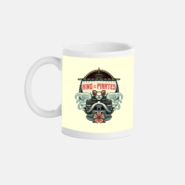 King Of The Pirates Insignia-None-Mug-Drinkware-glitchygorilla