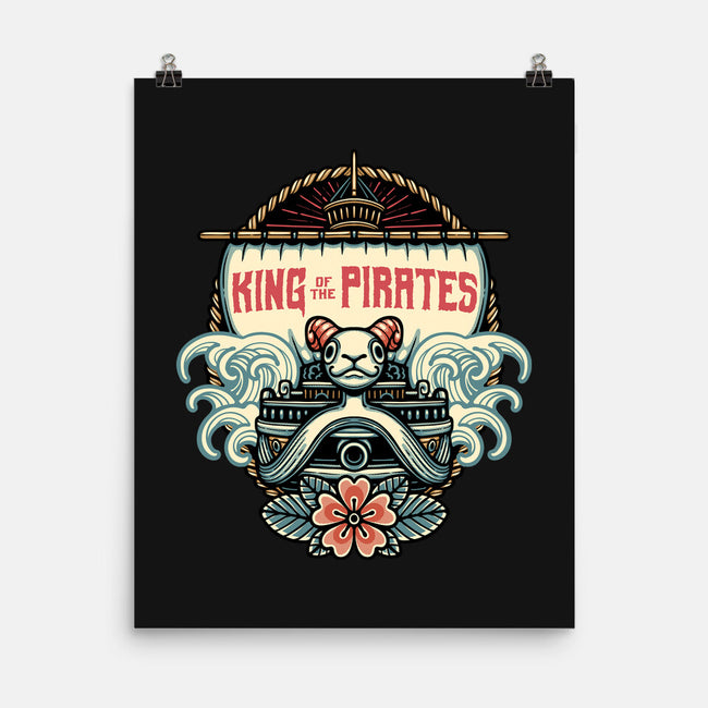 King Of The Pirates Insignia-None-Matte-Poster-glitchygorilla