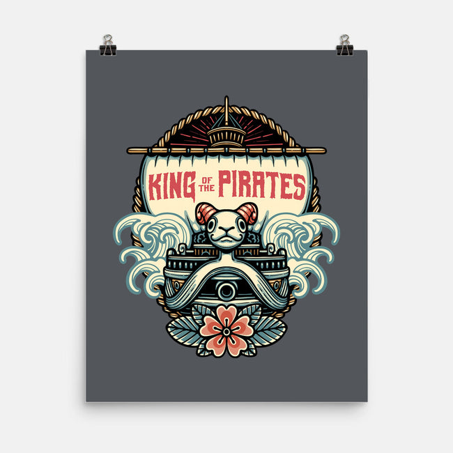 King Of The Pirates Insignia-None-Matte-Poster-glitchygorilla