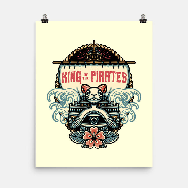 King Of The Pirates Insignia-None-Matte-Poster-glitchygorilla
