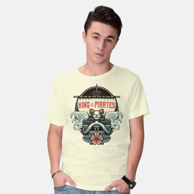 King Of The Pirates Insignia-Mens-Basic-Tee-glitchygorilla
