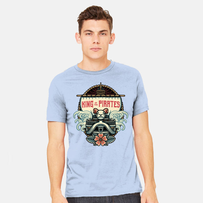 King Of The Pirates Insignia-Mens-Heavyweight-Tee-glitchygorilla