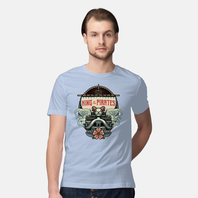 King Of The Pirates Insignia-Mens-Premium-Tee-glitchygorilla
