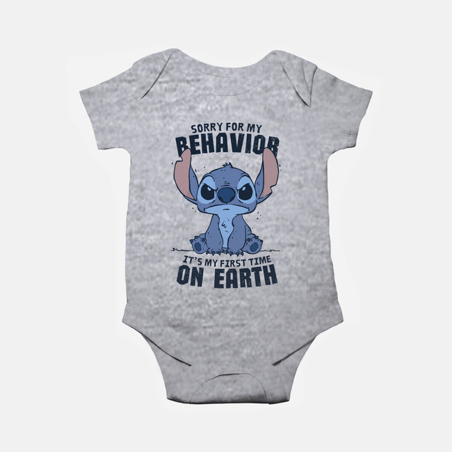 Sorry For My Behavior-Baby-Basic-Onesie-GODZILLARGE