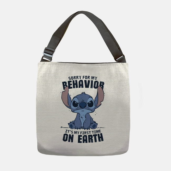 Sorry For My Behavior-None-Adjustable Tote-Bag-GODZILLARGE